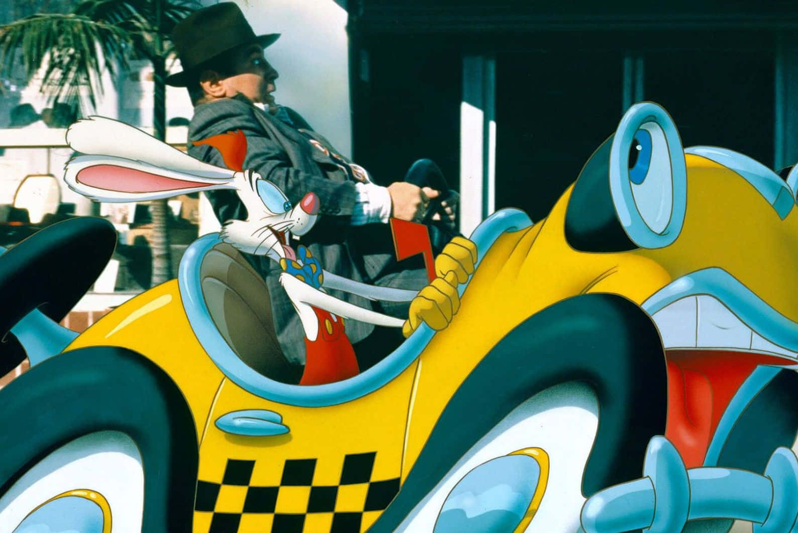 Roger Rabbit Cartoon Car Chase Wallpaper