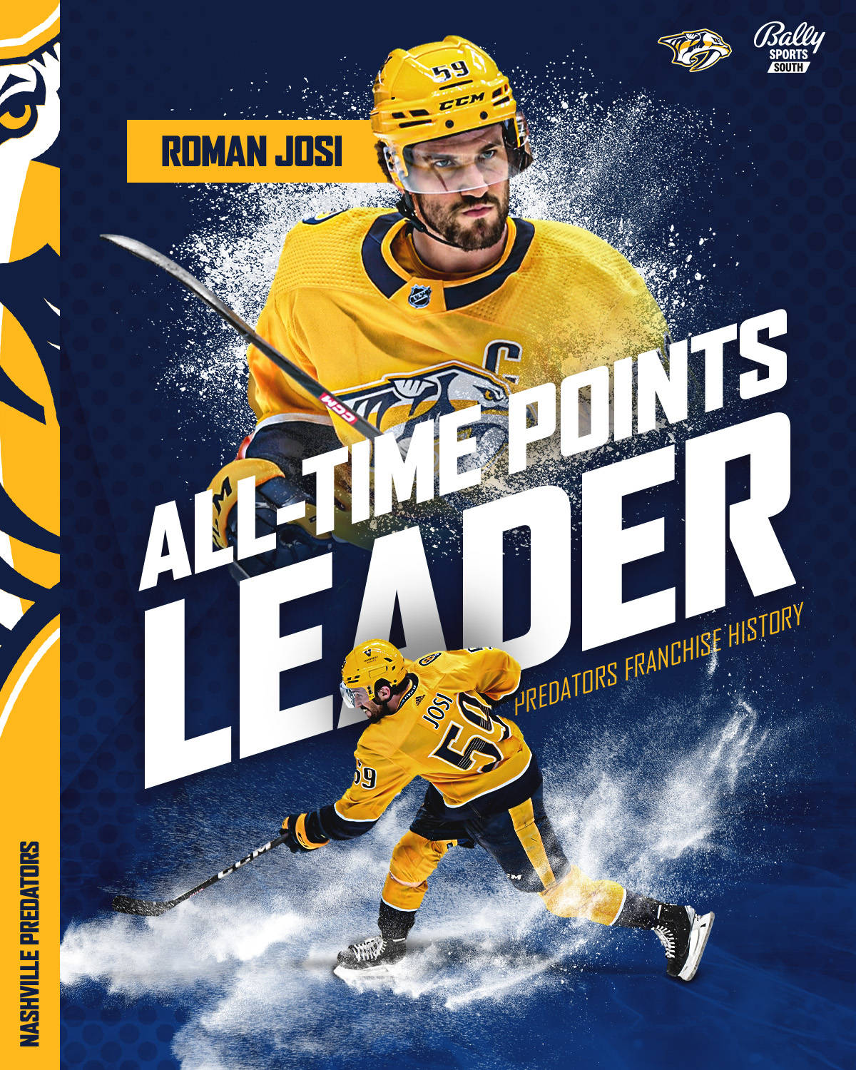 Roman Josi All-time Points Leader Wallpaper