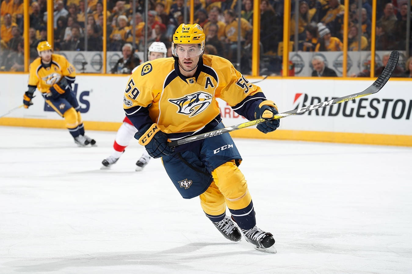 Roman Josi Amazing Action Photo Wallpaper