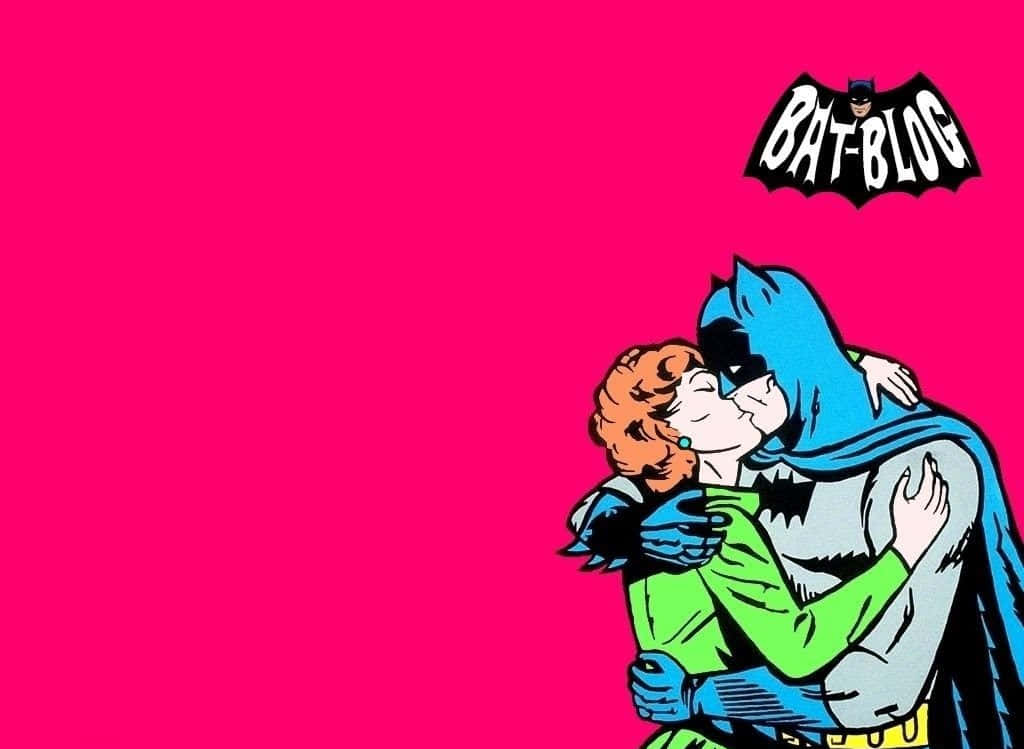 Romantic Batman Pop Art Phone Wallpaper