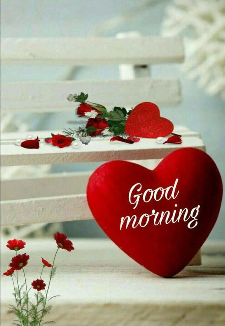 Romantic Heart Good Morning Love Wallpaper