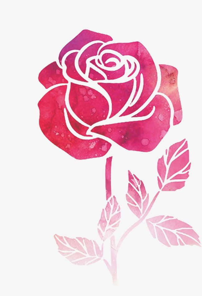 Romantic Red Rose Symbolizing Love And Passion Wallpaper