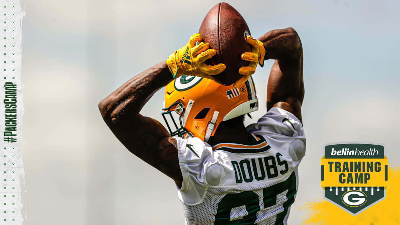 Romeo Doubs Packers Training Camp Catch Wallpaper