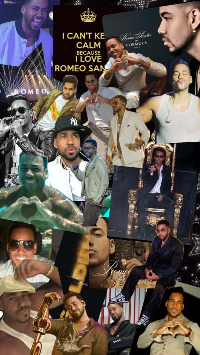 Romeo Santos Fan Collage Wallpaper