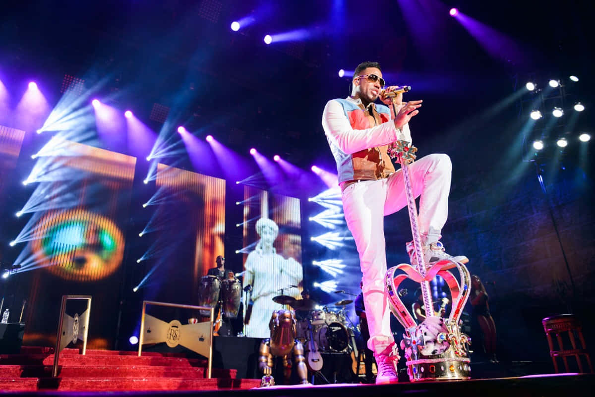 Romeo Santos Live Concert Performance Wallpaper