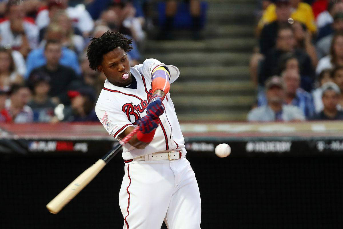 Ronald Acuna Jr. Practice Swing Wallpaper