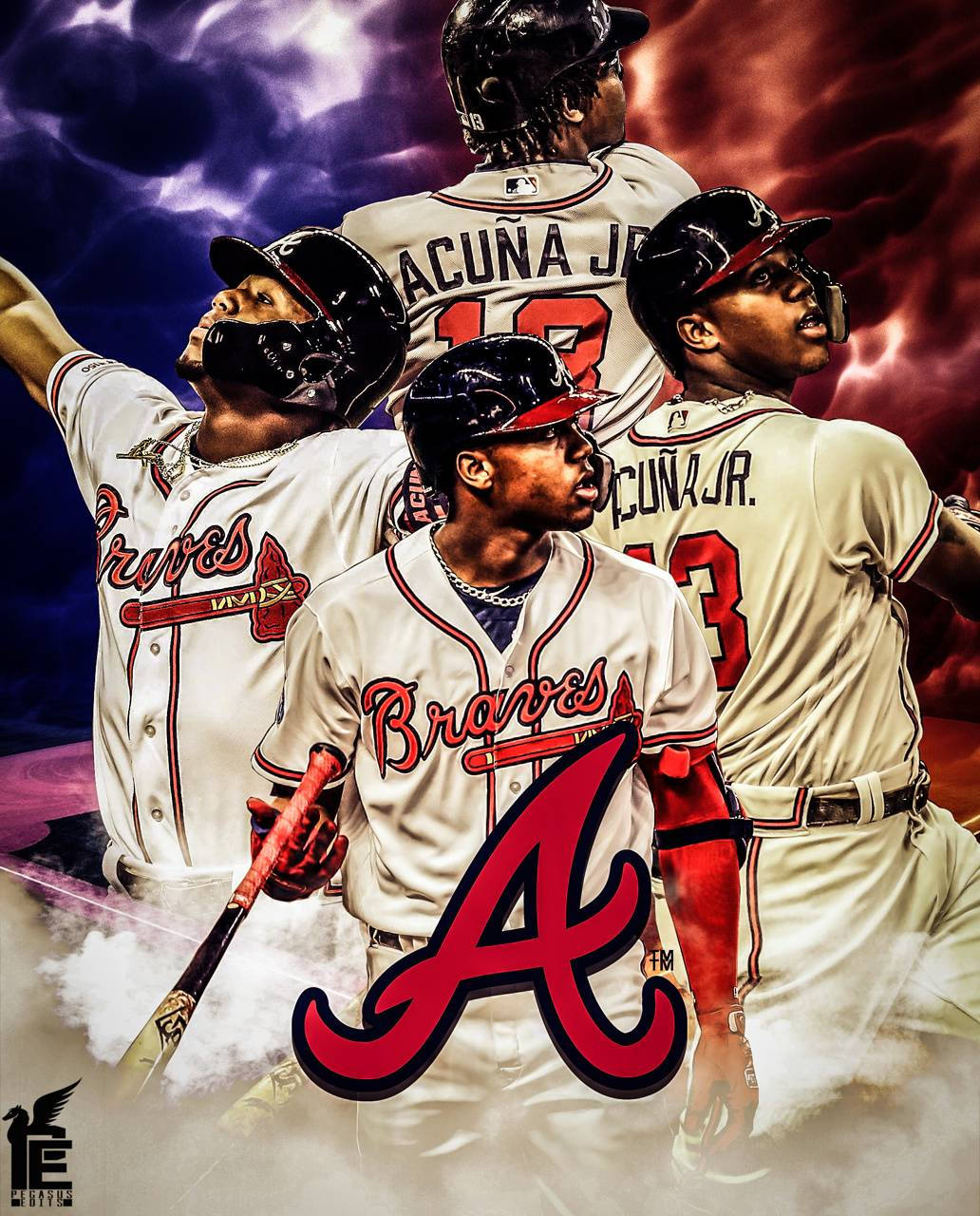 Ronald Acuna Jr. Star Players Wallpaper