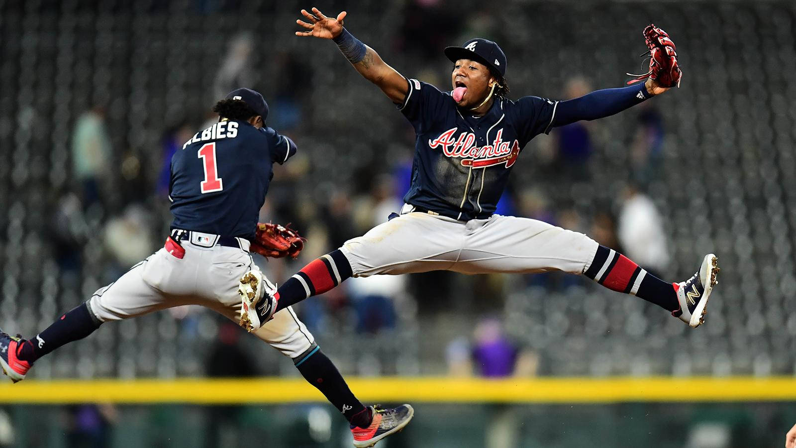 Ronald Acuna Jr. Tongue Out Wallpaper