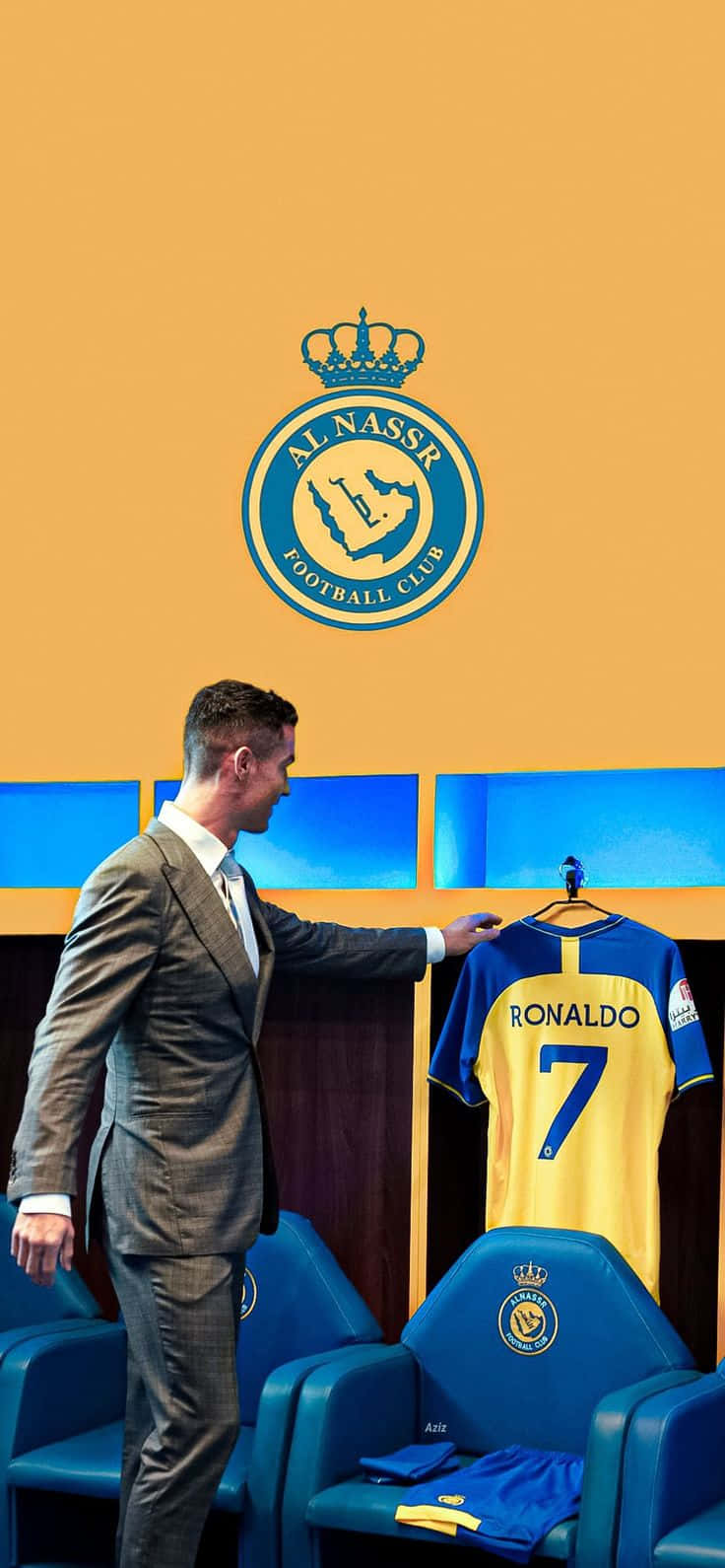 Ronaldo Al Nassr Jersey Reveal Wallpaper