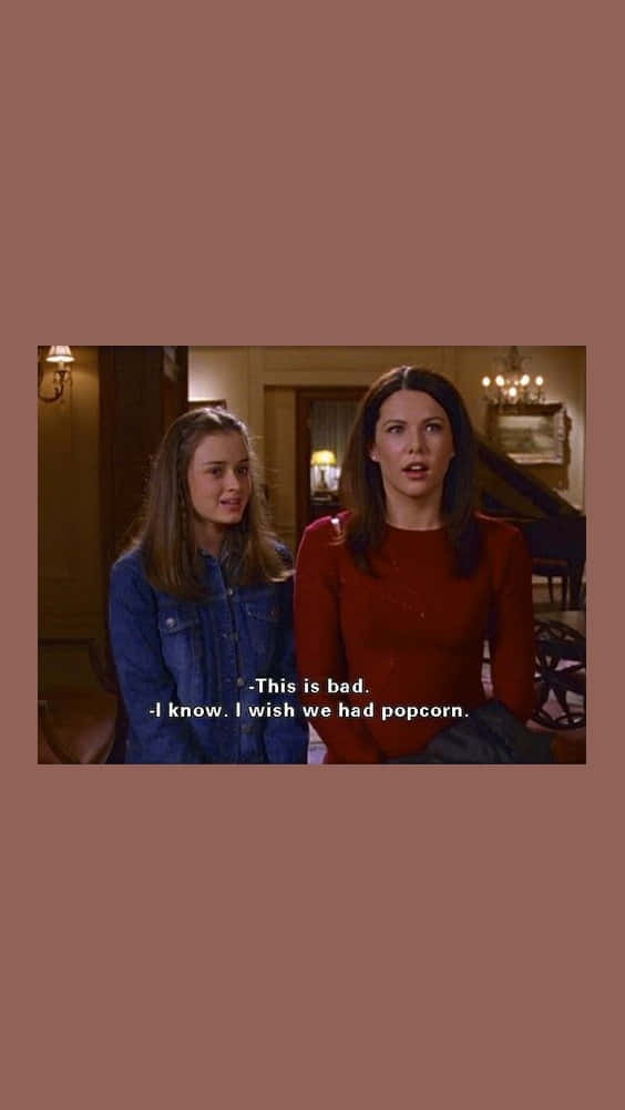 Rory Gilmoreand Lorelai Dialogue Scene Wallpaper