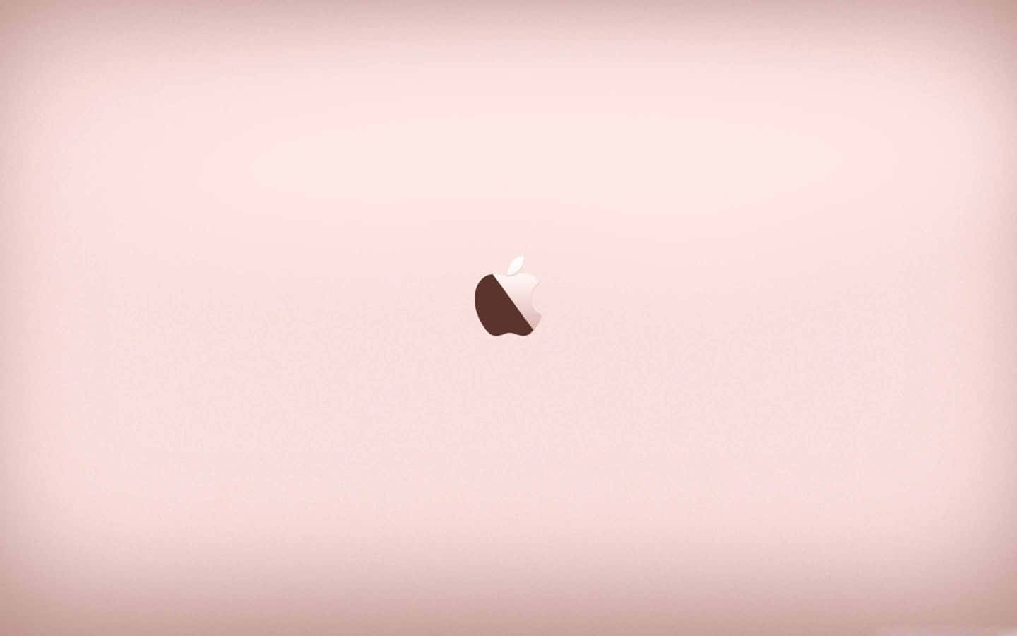 Rose Gold Apple Logo Laptop Wallpaper