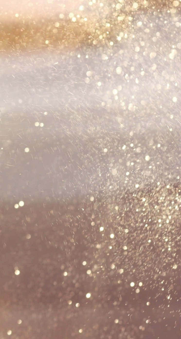 Rose Gold Iphone 5 Glitter Bokeh Wallpaper