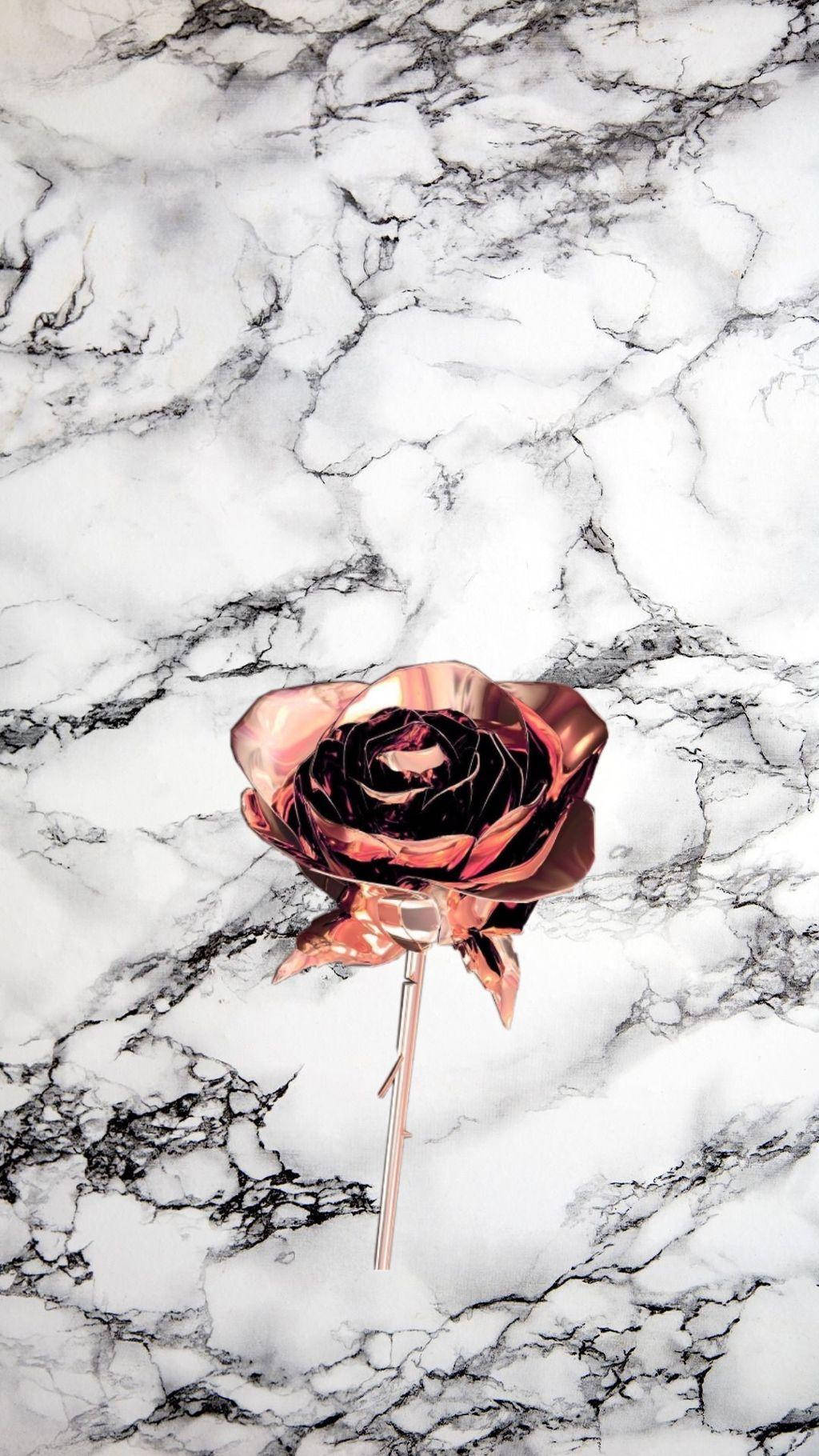 Rose Gold Marble Wallpaper