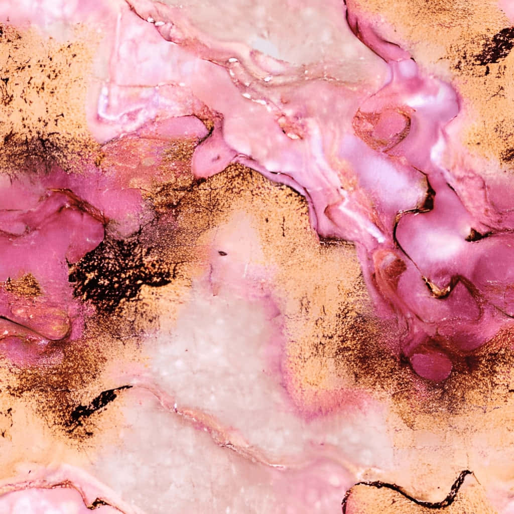 Rose Gold Marble Texture Wallpaper