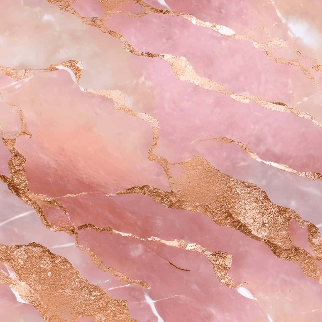 Rose Gold Marble Texture Wallpaper