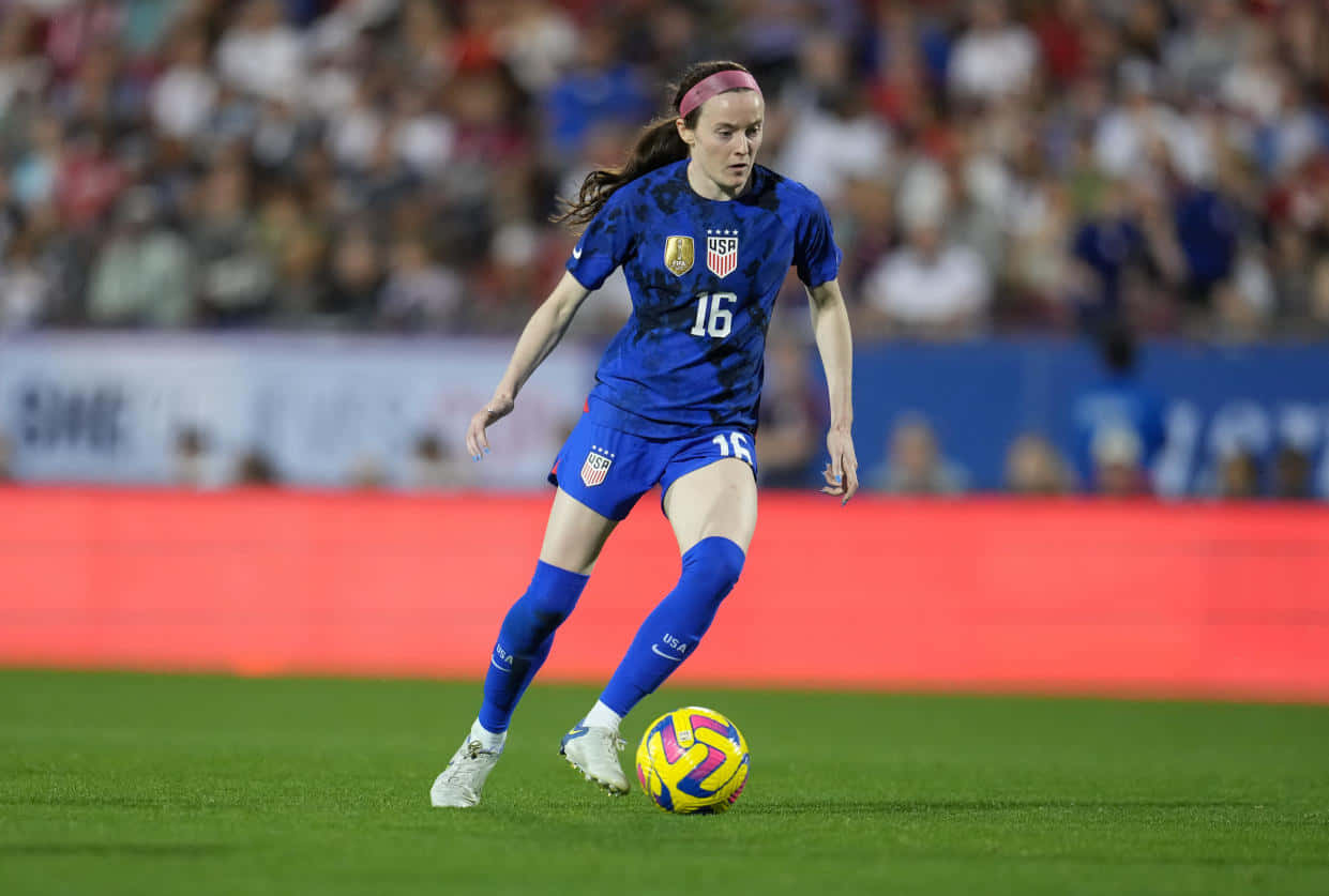 Rose Lavelle U S A Soccer Action Wallpaper