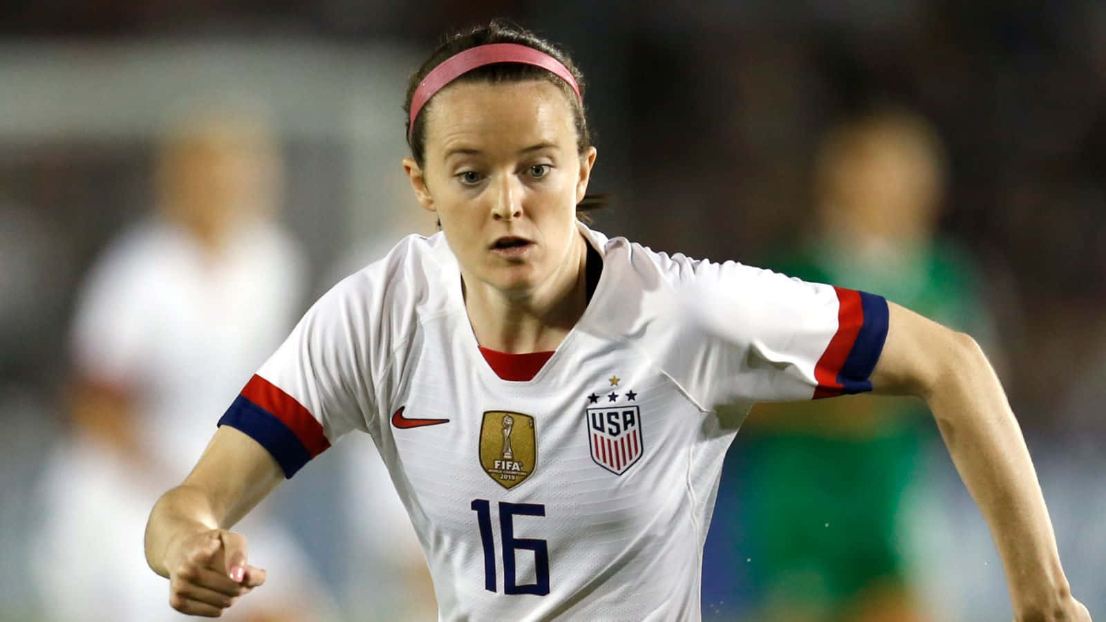 Rose Lavelle U S A Soccer Action Wallpaper