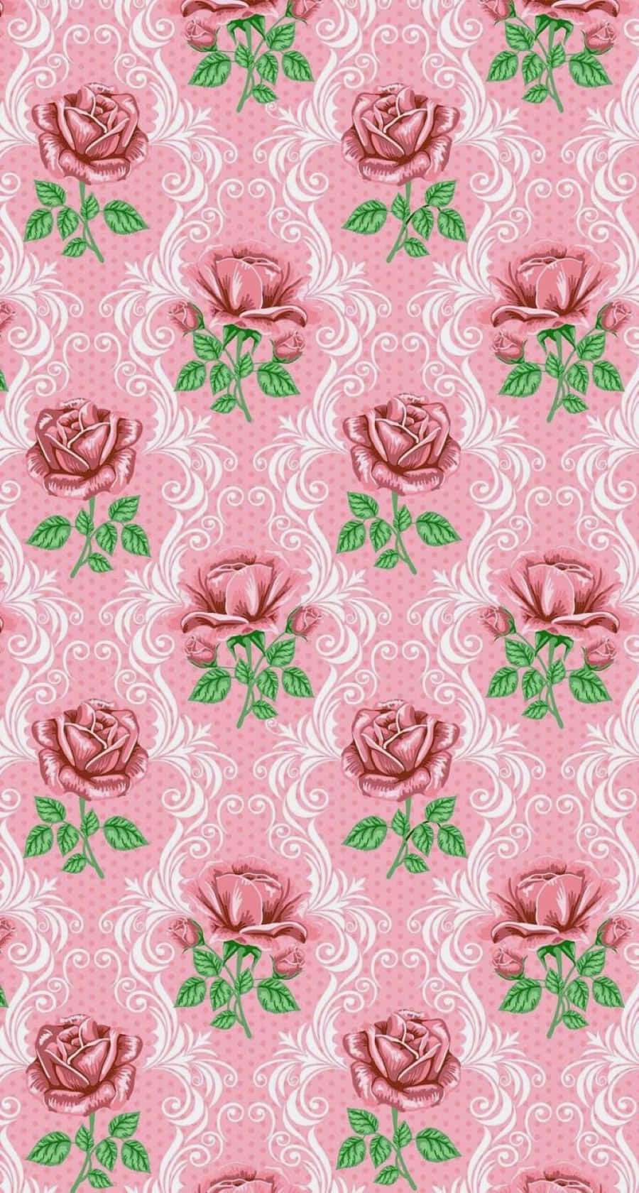 Rose Pattern Wallpaper Wallpaper