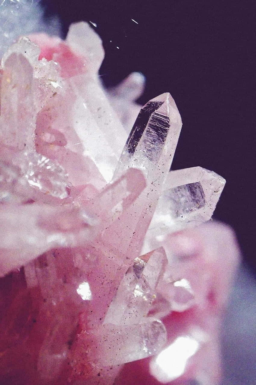 Rose Quartz Crystal Closeup Wallpaper