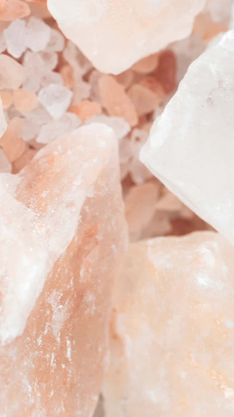 Rose Quartz Crystal Cluster Background Wallpaper