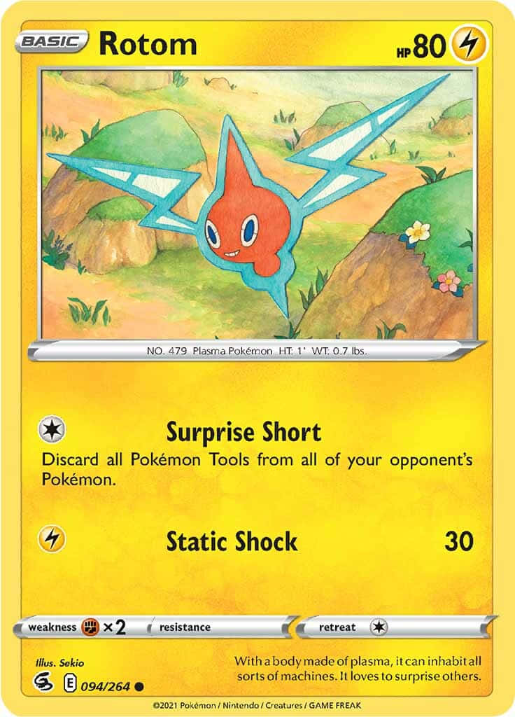 Rotom Surprise Shot Wallpaper