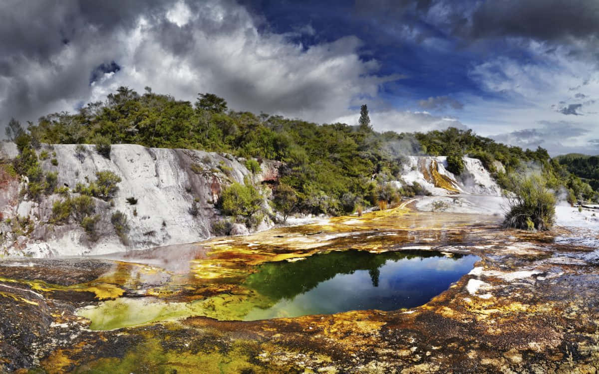 Rotorua Geothermal Wonderland Wallpaper