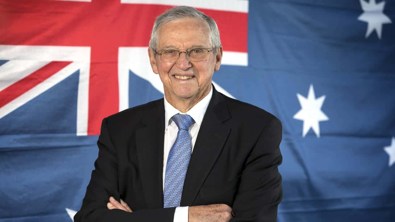 Roy Emerson Australian Flag Portrait Wallpaper