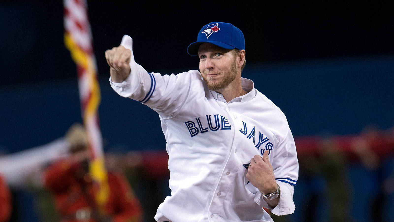 Roy Halladay Blue Jays Fist Bump Wallpaper