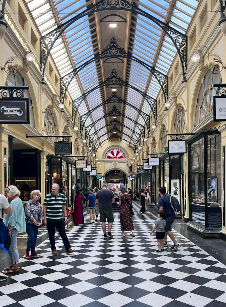 Royal Arcade Melbourne Interior Wallpaper