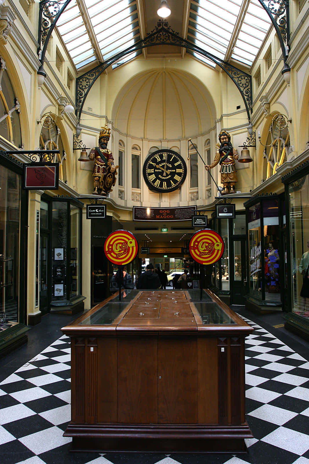 Royal Arcade Melbourne Interior Clockand Gog Magog Wallpaper