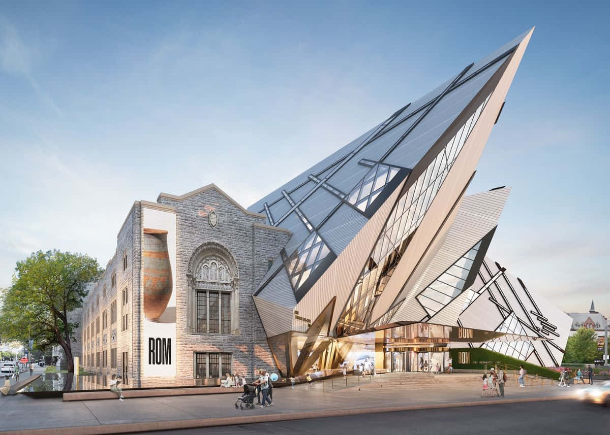 Royal Ontario Museum Exterior Modern Architecture Wallpaper