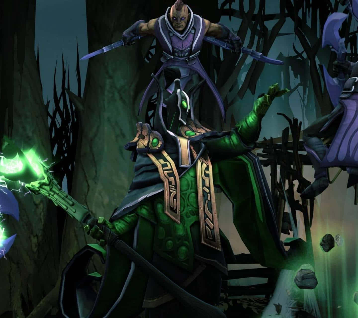 Rubick The Grand Magus In Action Wallpaper