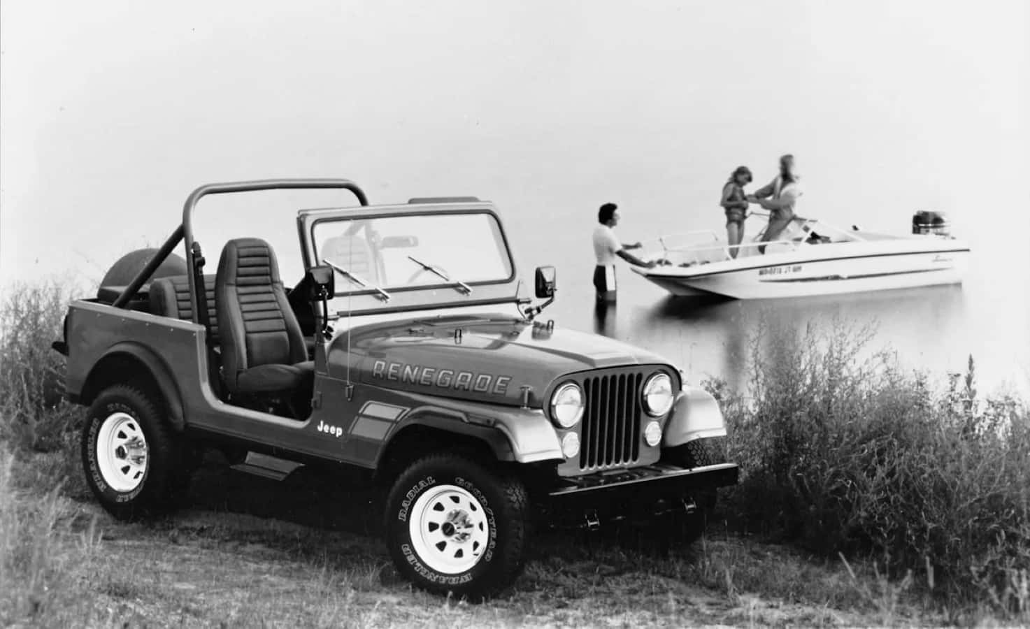 Rugged Jeep Cj Conquering The Off-road Terrain Wallpaper