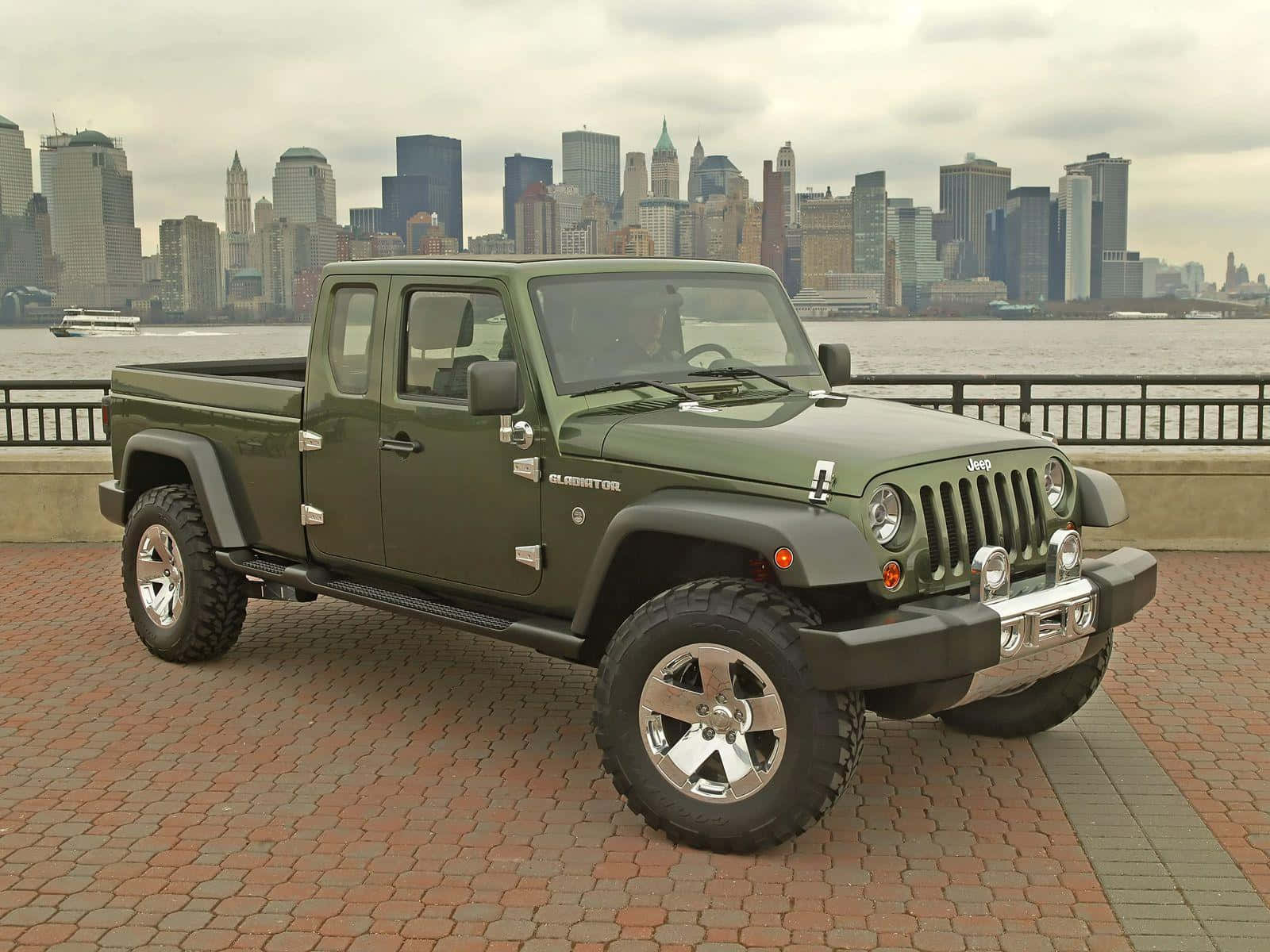 Rugged Jeep Gladiator Conquering The Outdoors Wallpaper