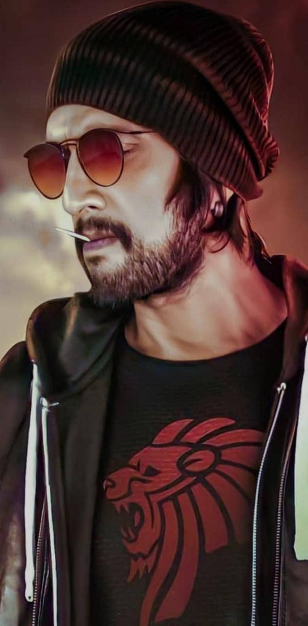 Rugged Sudeep Portrait Wallpaper