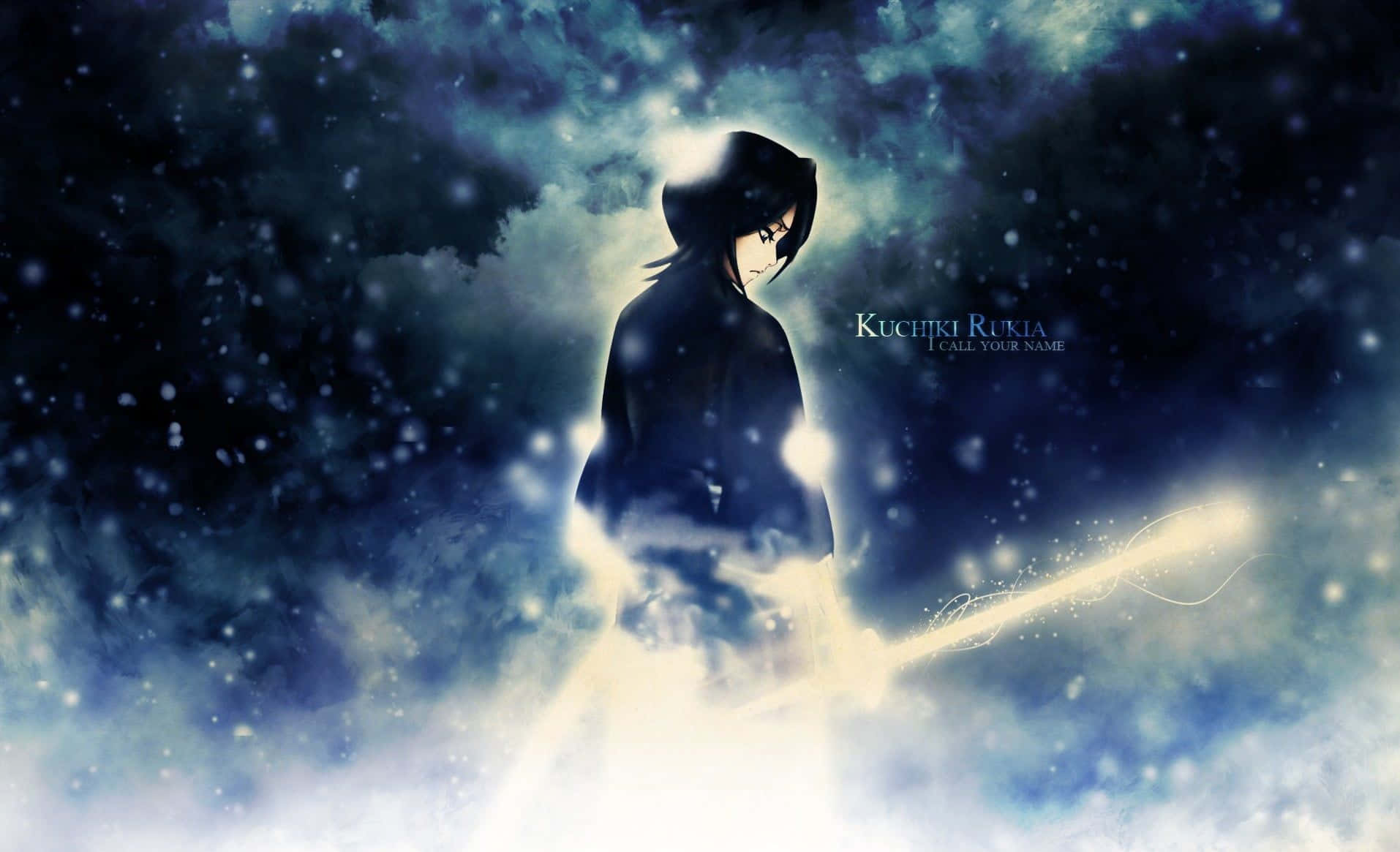 Rukia Kuchiki From The World Popular Series “bleach” Wallpaper