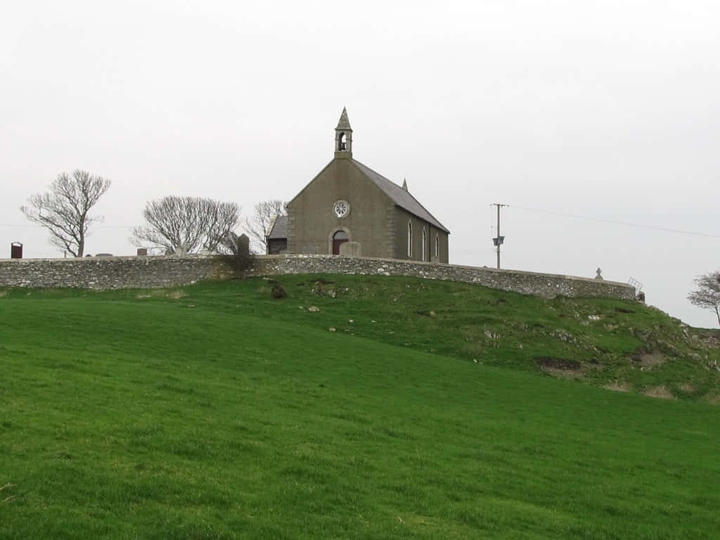 Rural Churchon Hill Lisburn U K Wallpaper