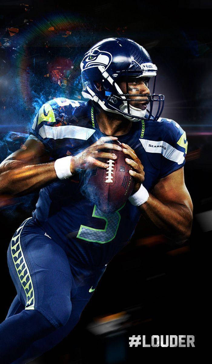 Russell Wilson Louder Hashtag Wallpaper