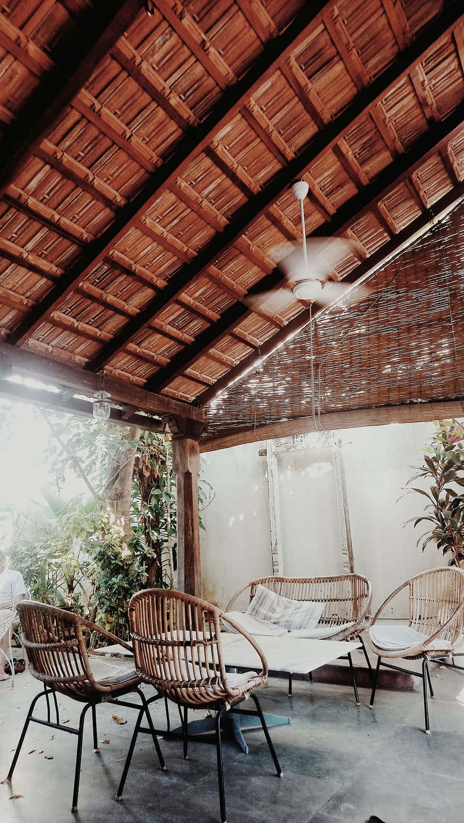 Rustic_ Patio_ Warm_ Aesthetic.jpg Wallpaper