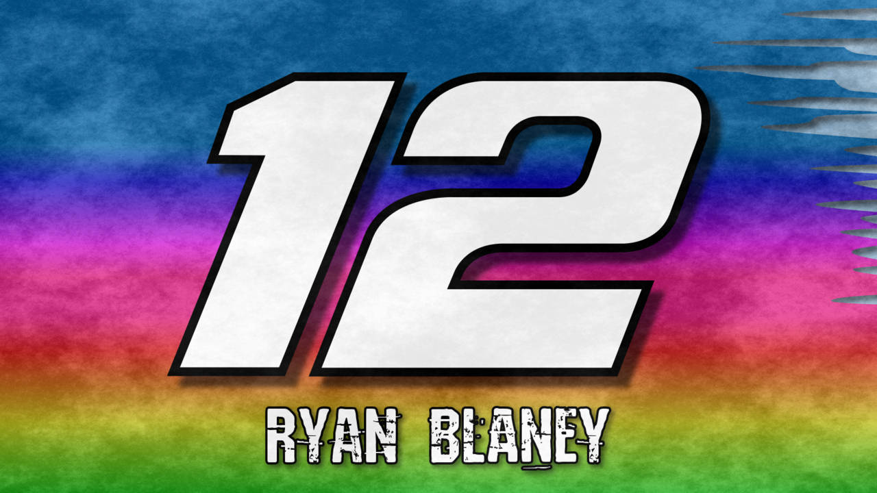 Ryan Blaney - A Colorful Display Of Speed Wallpaper