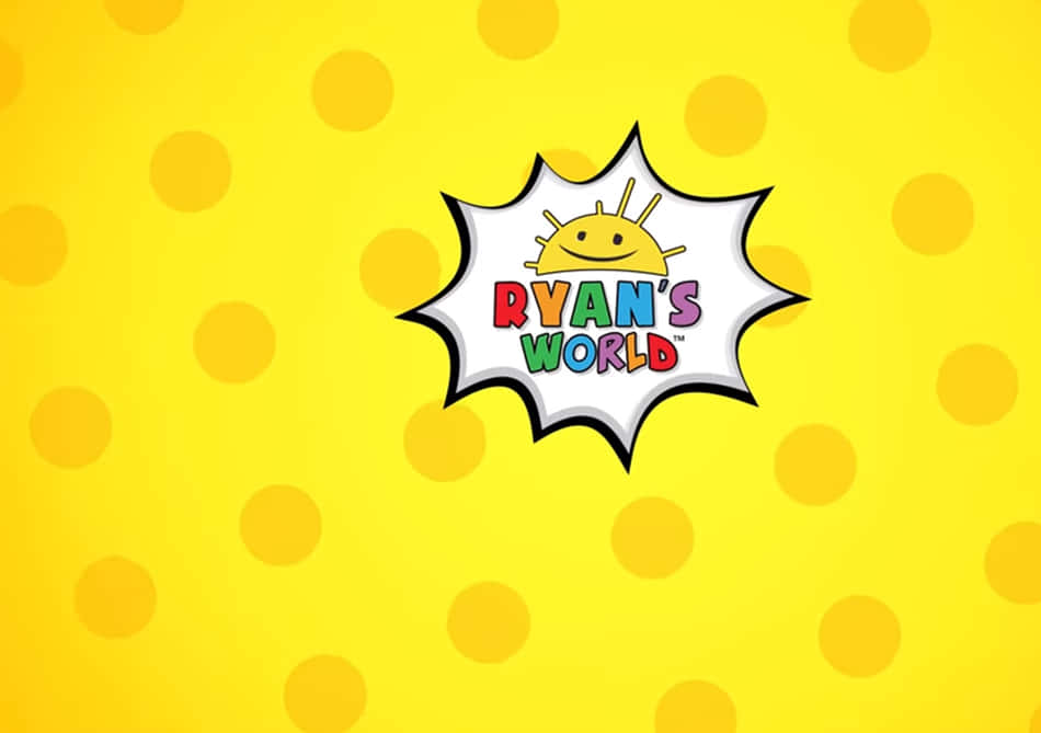 Ryan's World Logo On A Yellow Background Wallpaper