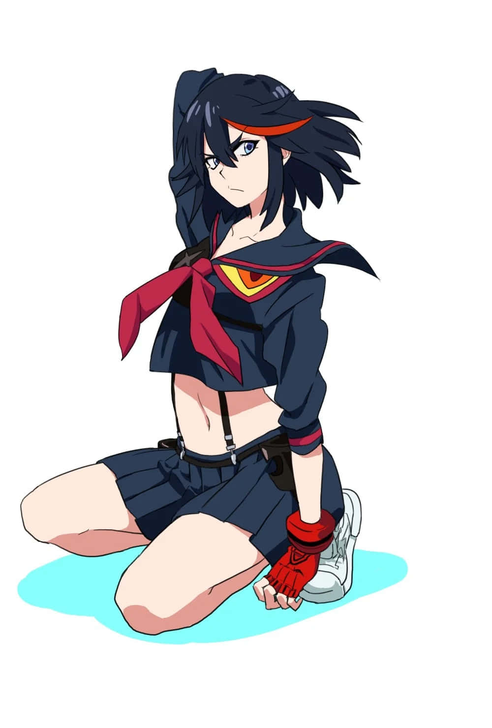 Ryuko Matoi, The Fierce Fighter In Her Iconic Senketsu Outfit Wallpaper