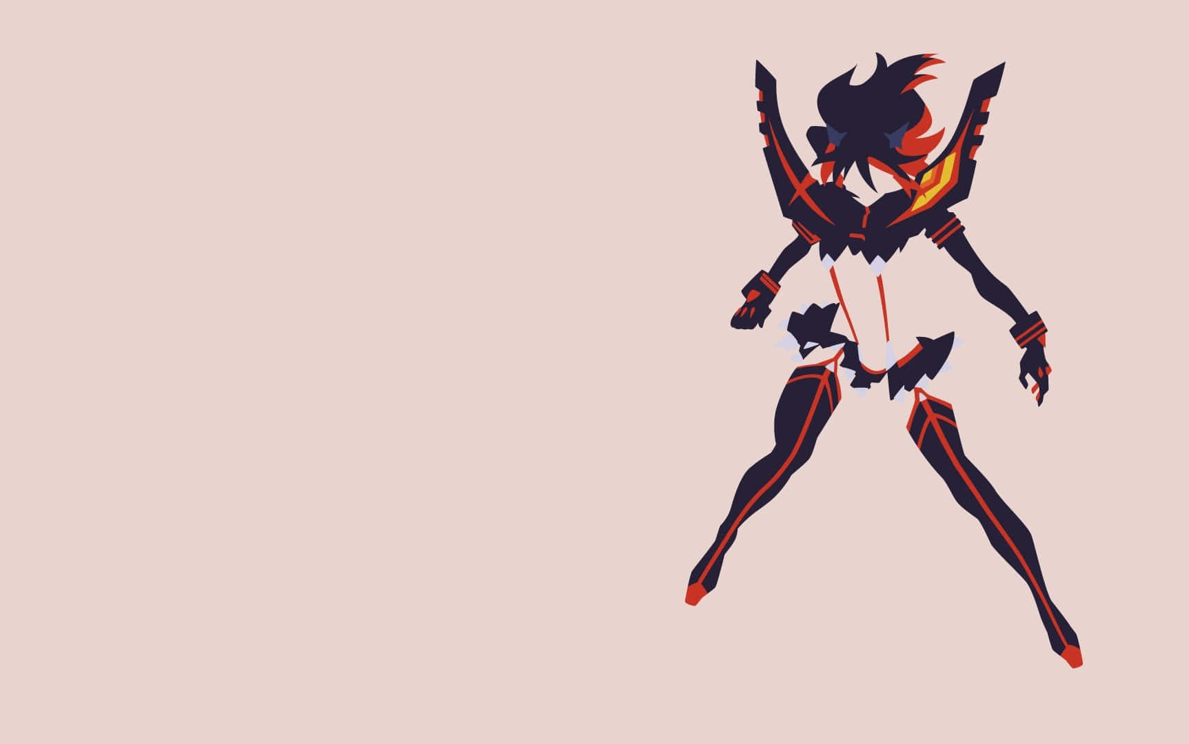 Ryuko Matoi With Senketsu In Kill La Kill Wallpaper