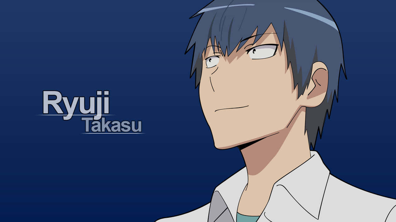 Ryuuji Takasu Smiling In A Close-up Portrait Wallpaper