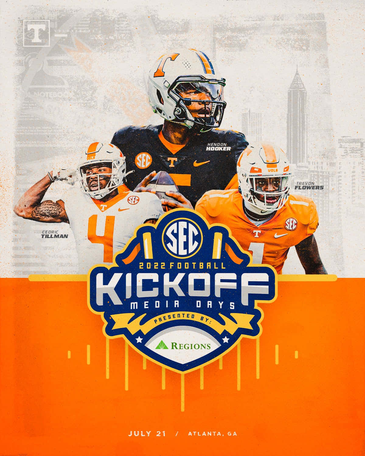 S E C Football Kickoff Media Days Poster2022 Wallpaper