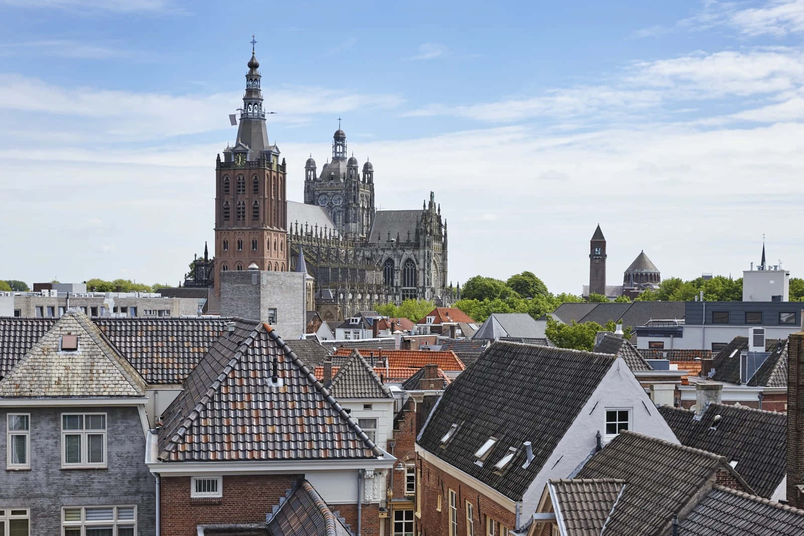 S Hertogenbosch Skylineand St Johns Cathedral Wallpaper