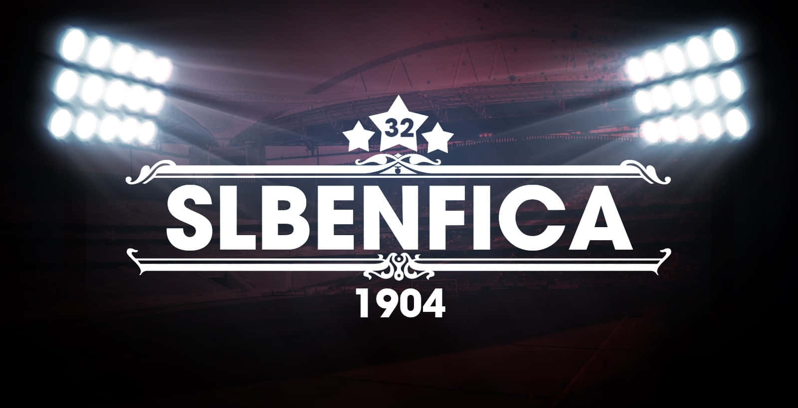 S L Benfica Stadium Lights Banner Wallpaper