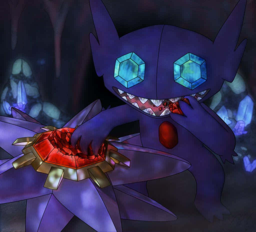 Sableye Eating Wallpaper