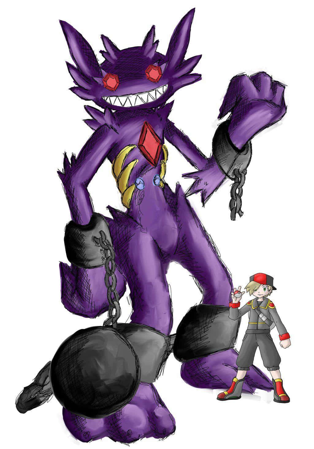 Sableye In Chains Wallpaper