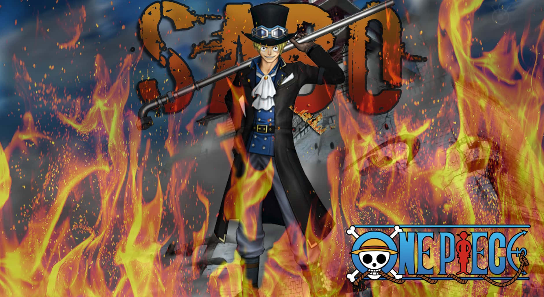 Sabo Roaring In The Grand Line Wallpaper